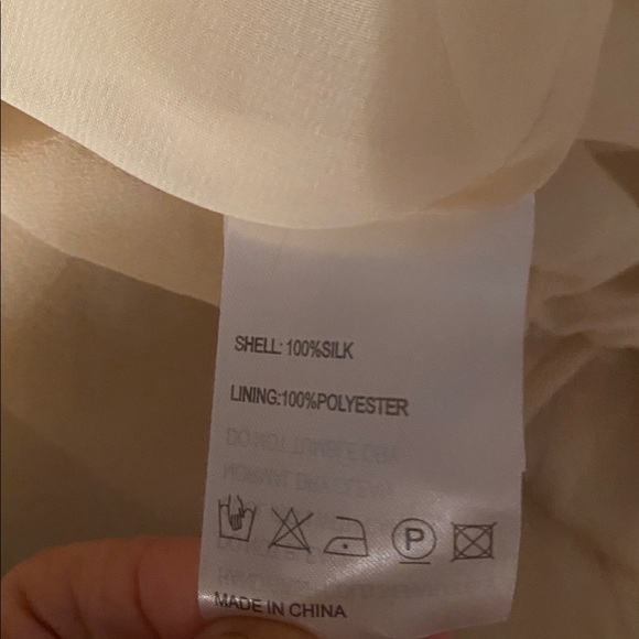 100% silk Demoiselle dress. Size 6 pockets bubble hem - Picture 13 of 15